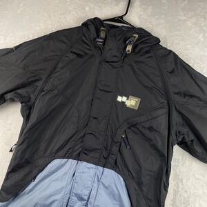 Foursquare Jacket Mens Small Black Waterproof Winter Snow Ski Snowboard Hooded